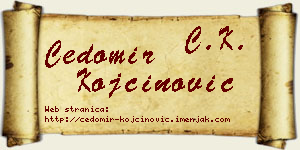 Čedomir Kojčinović vizit kartica
